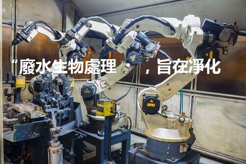“廢水生物處理，旨在凈化水源，守護碧水藍(lán)天”